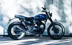 Wallpapers custom motorcycle Deus Ex Machina Midnight Rambler Kawasaki W650 2016