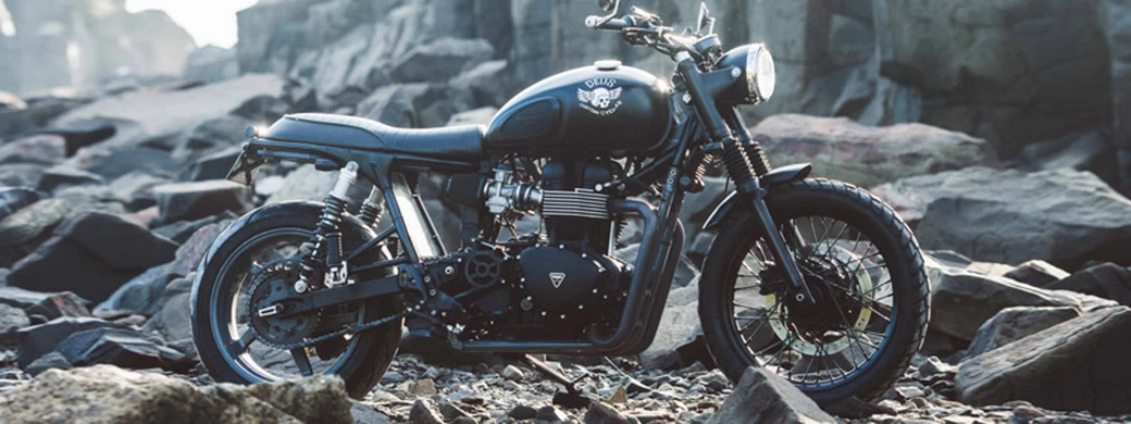 Motorcycles wallpapers Deus Ex Machina Onyx 2016 Triumph Scrambler 2012 - Desktop wallpapers motorcycles