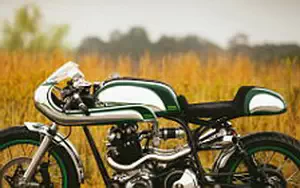 Wallpapers custom motorcycle Fuller Moto Misty Green 2015 Norton Commando 750 1968