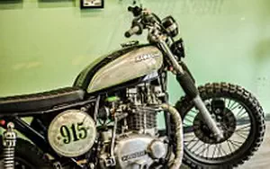 Wallpapers custom motorcycle Iron Pirate Garage Scrambler Pirate Edition 2014 Kawasaki Z750 1976
