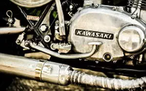 Wallpapers custom motorcycle Iron Pirate Garage Scrambler Pirate Edition 2014 Kawasaki Z750 1976
