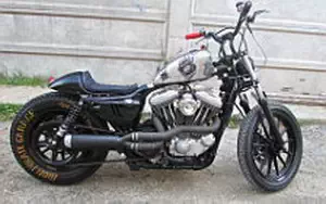Wallpapers custom motorcycle Iron Pirate Garage Shark Attack 2 Harley Davidson Sportster 1200 2015