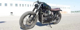 Iron Pirate Garage Brat Vintage Race Triumph Bonneville t100 2015