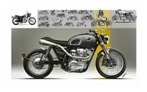 Wallpapers custom motorcycle Lazareth Kawasaki W800 2014