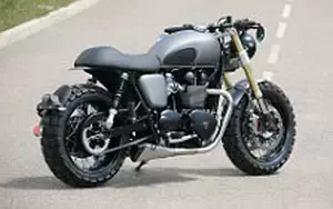 Wallpapers custom motorcycle Lazareth Triumph Bonneville 2015