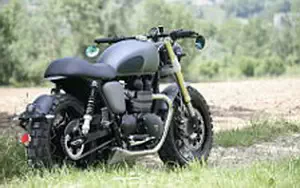 Wallpapers custom motorcycle Lazareth Triumph Bonneville 2015