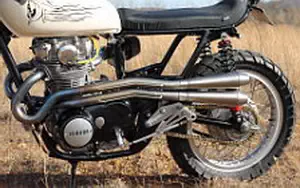 Wallpapers custom motorcycle One-Up Moto Garage Mearh 2016 Yamaha XS650 1976