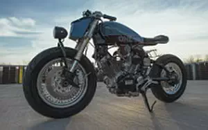 Wallpapers custom motorcycle One-Up Moto Garage One-Up 2017 Yamaha Virago XV500 1983