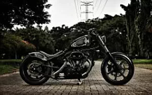 Wallpapers custom motorcycle Studio Motor The Blade 2016 Harley Davidson Sportster XL1200 2003