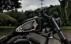 Wallpapers custom motorcycle Studio Motor The Blade 2016 Harley Davidson Sportster XL1200 2003
