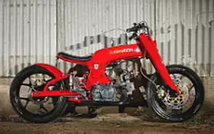 Wallpapers custom motorcycle Studio Motor The Revolt 2016 Honda S90 1968