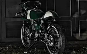 Wallpapers custom motorcycle Studio Motor The Verde 2016 Kawasaki Estrella 250 2015