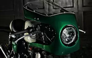 Wallpapers custom motorcycle Studio Motor The Verde 2016 Kawasaki Estrella 250 2015