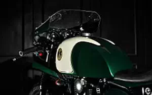 Wallpapers custom motorcycle Studio Motor The Verde 2016 Kawasaki Estrella 250 2015