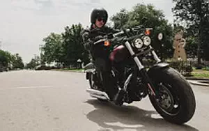 Desktop wallpapers motorcycle Harley-Davidson Dyna Fat Bob - 2016
