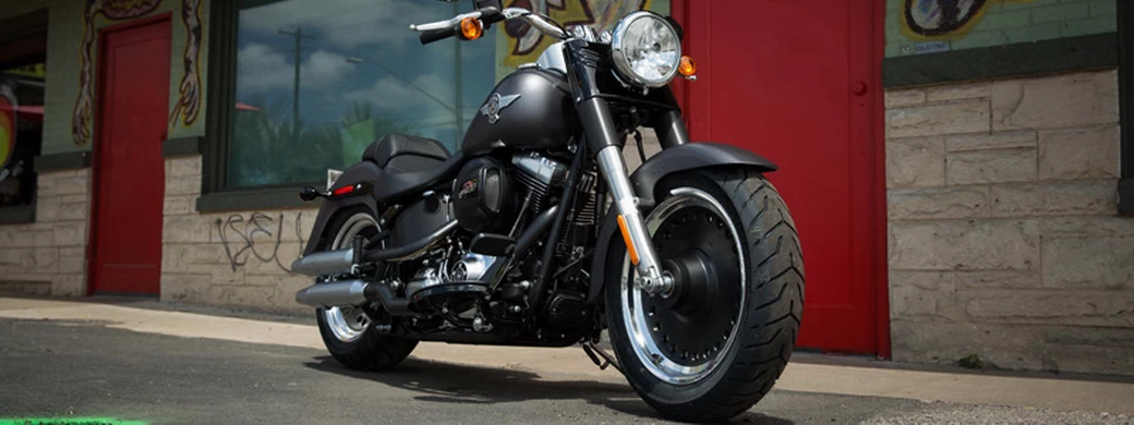 Motorcycles wallpapers Harley-Davidson Softail Fat Boy Lo - 2016 - Motorcycles desktop wallpapers