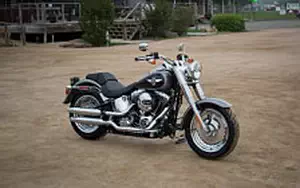 Desktop wallpapers motorcycle Harley-Davidson Softail Fat Boy - 2016
