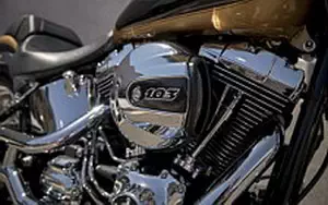 Desktop wallpapers motorcycle Harley-Davidson Softail Fat Boy - 2017