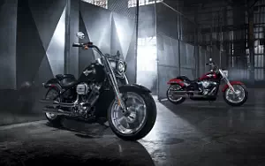 Desktop wallpapers motorcycle Harley-Davidson Softail Fat Boy 114 - 2018