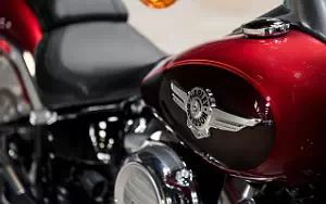 Desktop wallpapers motorcycle Harley-Davidson Softail Fat Boy - 2018