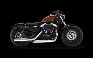 Desktop wallpapers motorcycle Harley-Davidson Sportster 1200X Forty Eight - 2014
