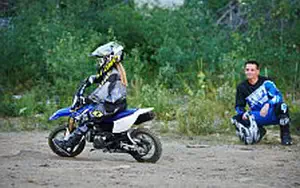 Desktop wallpapers motorcycle Yamaha TTR50E - 2015