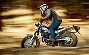 Desktop wallpapers motorcycle Yamaha TW200 - 2015