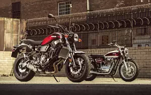 Desktop wallpapers motorcycle Yamaha XSR700 - 2018